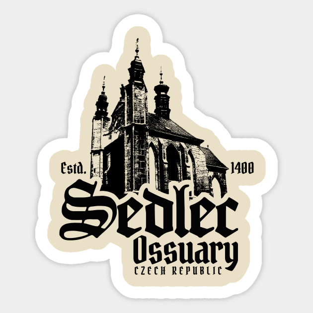 Sedlec Ossuary Sticker by MindsparkCreative